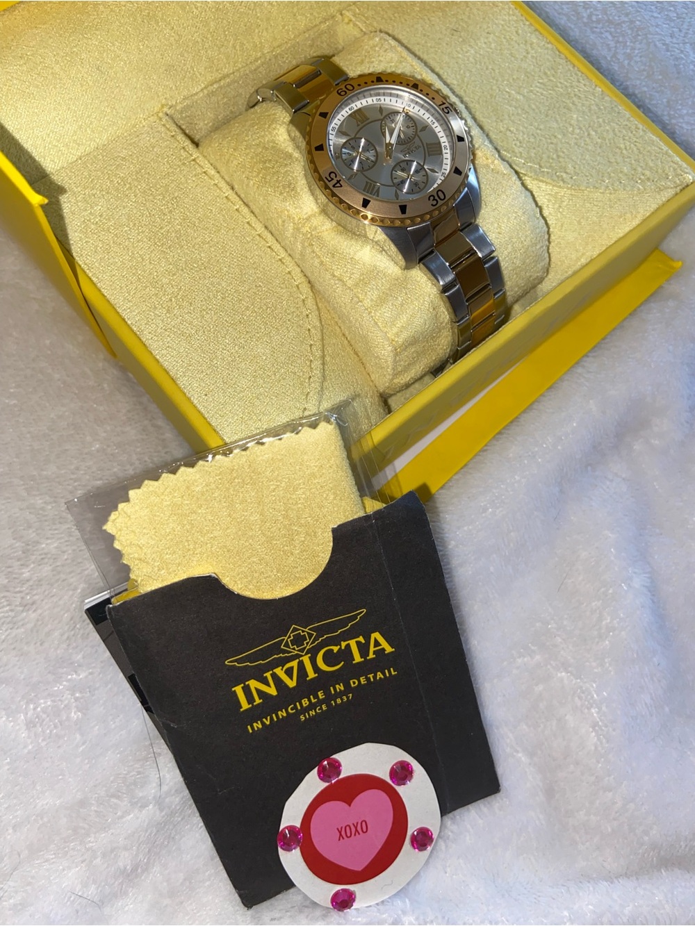 Invicta Two-Tone Silver and Gold Angel Lady Women's Watch